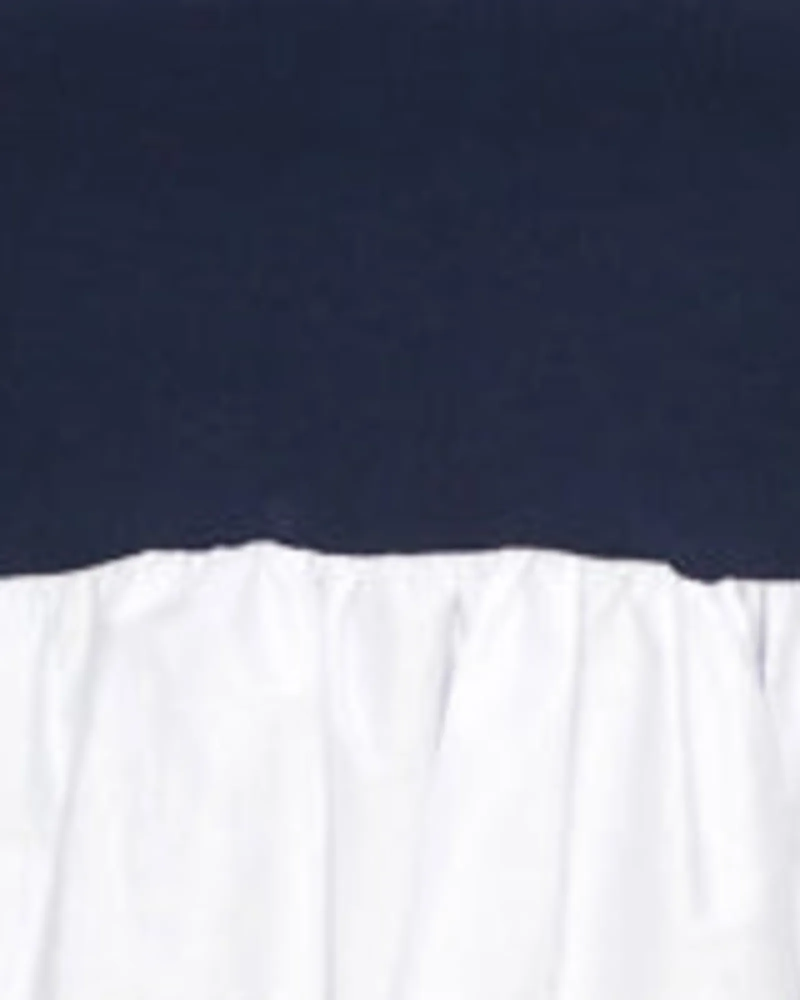 Charlie Peplum Top | Navy/White