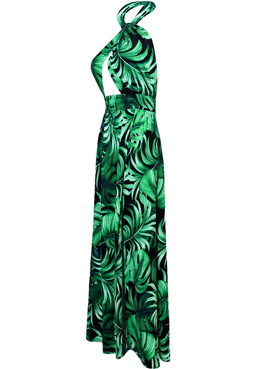 Jungle – Monstera Black / Green Vera Dress